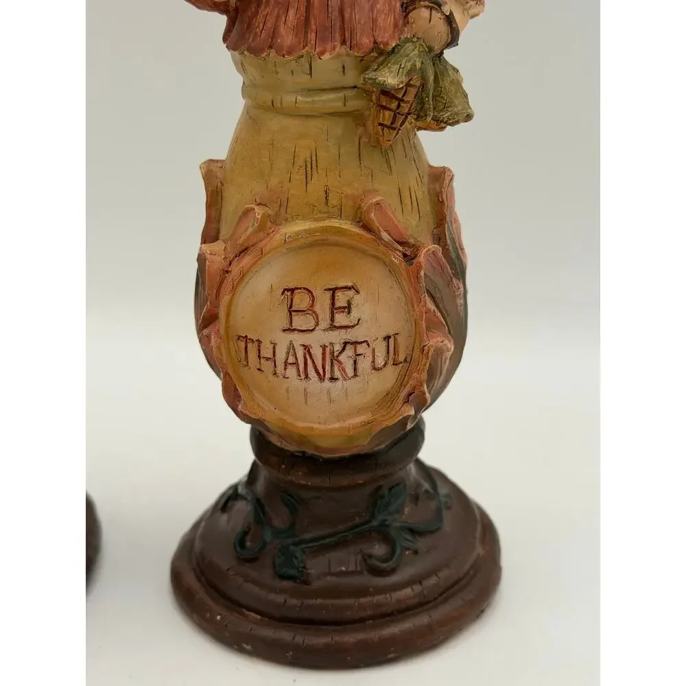 Fall Thanksgiving Pilgrim Couple Figurines 